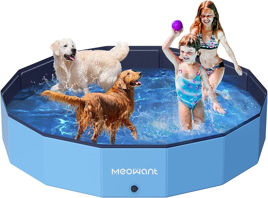 Meowant Foldable Dog Pools for Large Dogs, Hard Plastic Kiddie Pool Dog Swimming Pool, Collapsibl... | Amazon (US)