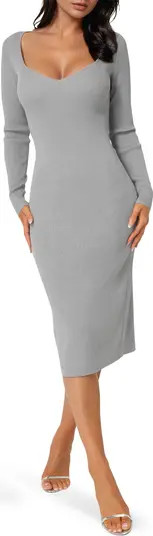 bebe Long Sleeve Sweater Dress | Nordstromrack | Nordstrom Rack