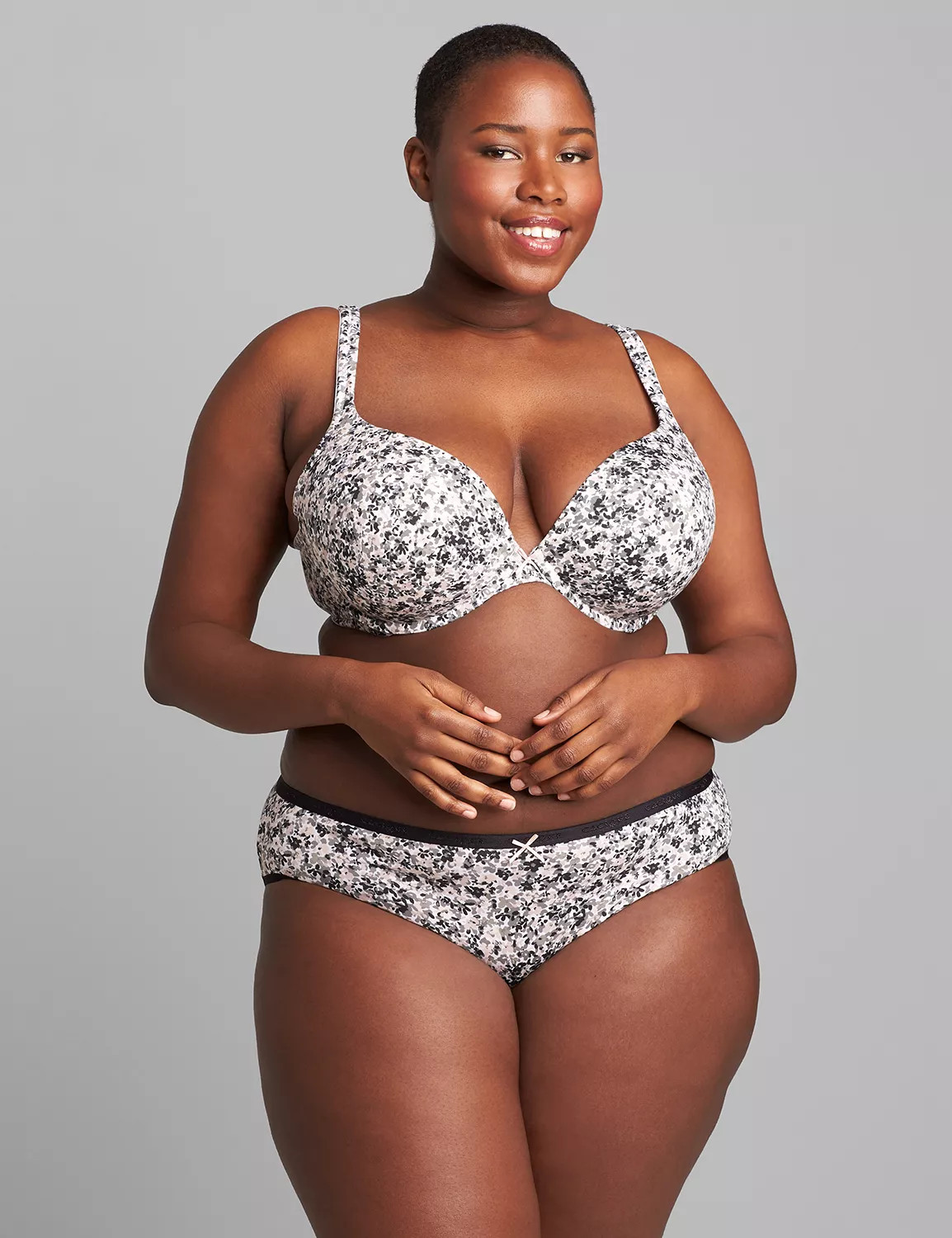 Lane Bryant Women's Cotton Boost Plunge Bra 40DD Bright Summer Floral | Lane Bryant (US)