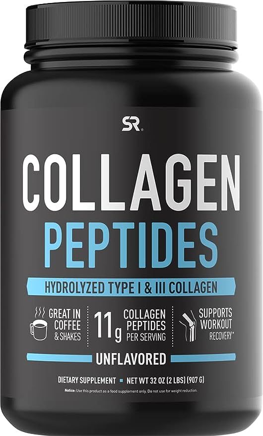 Sports Research Collagen Peptides - Hydrolyzed Type 1 & 3 Collagen Powder Protein Supplement for ... | Amazon (US)