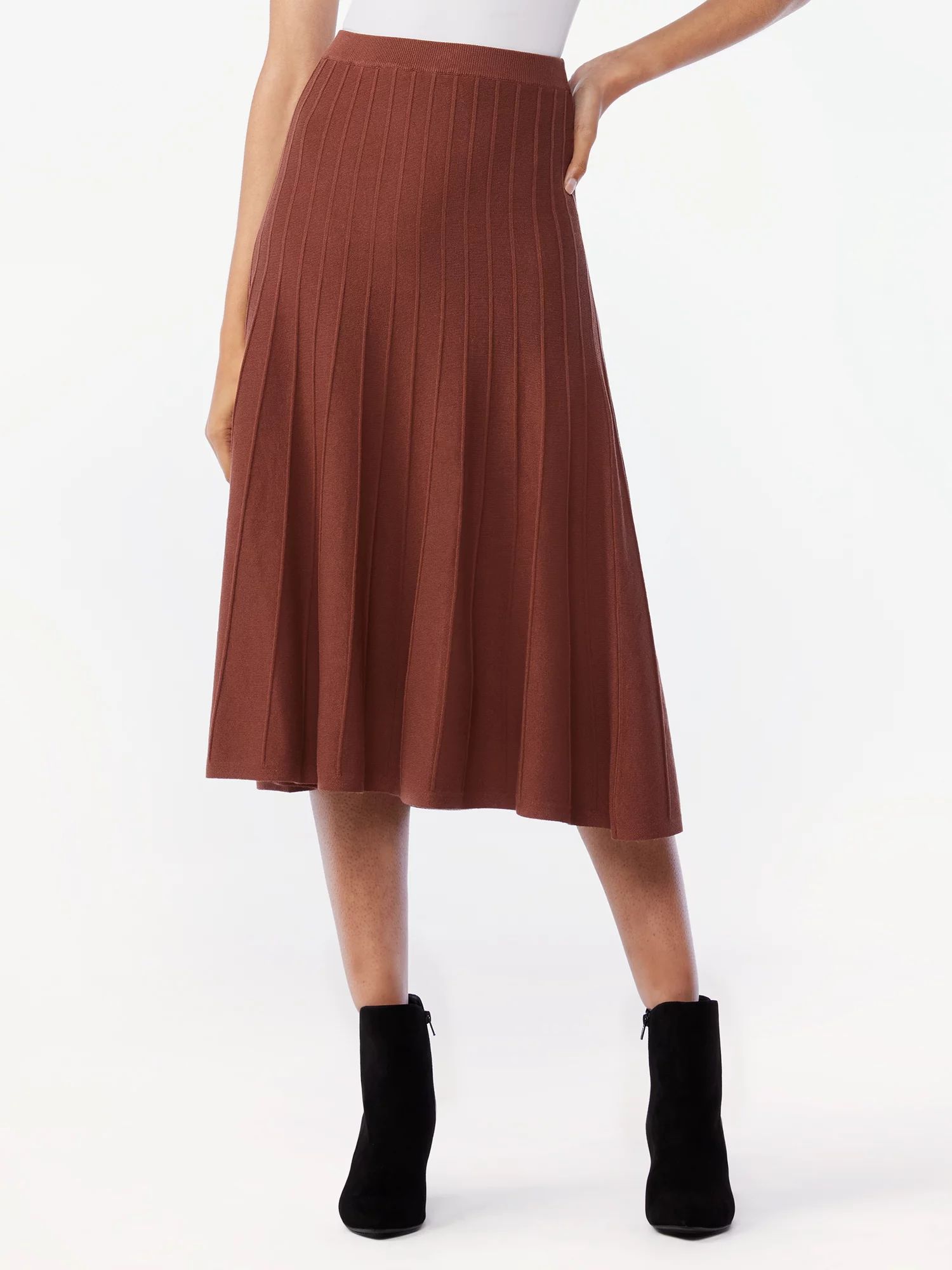 Scoop Women's Knit Midi Skirt | Walmart (US)