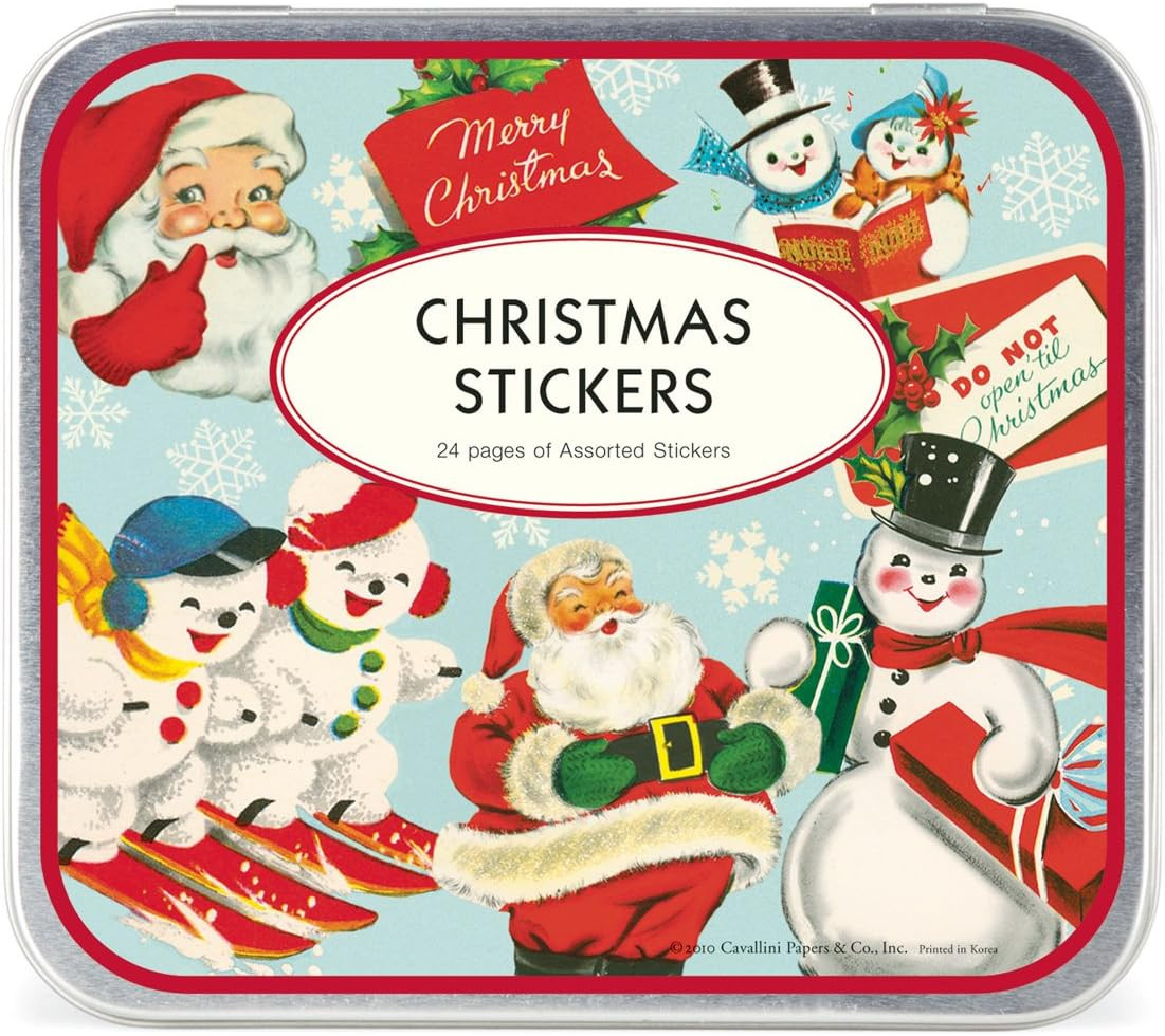 Cavallini Decorative Stickers Christmas, Assorted | Amazon (US)