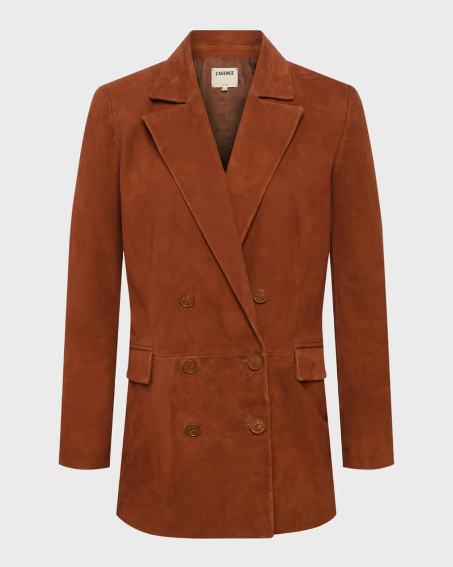 L'Agence Aimee Relaxed Double-Breasted Blazer | Neiman Marcus