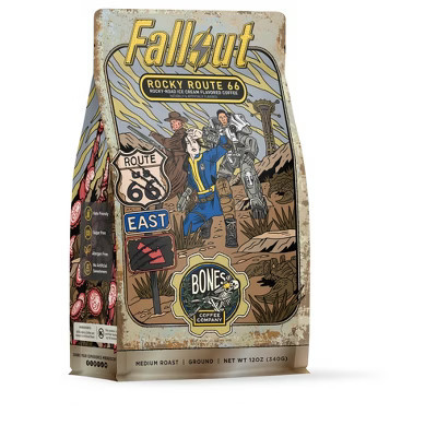Bones Coffee Company Rocky Route 66, Rocky Road Flavor, Medium Roast 12 oz (Ground) | Target