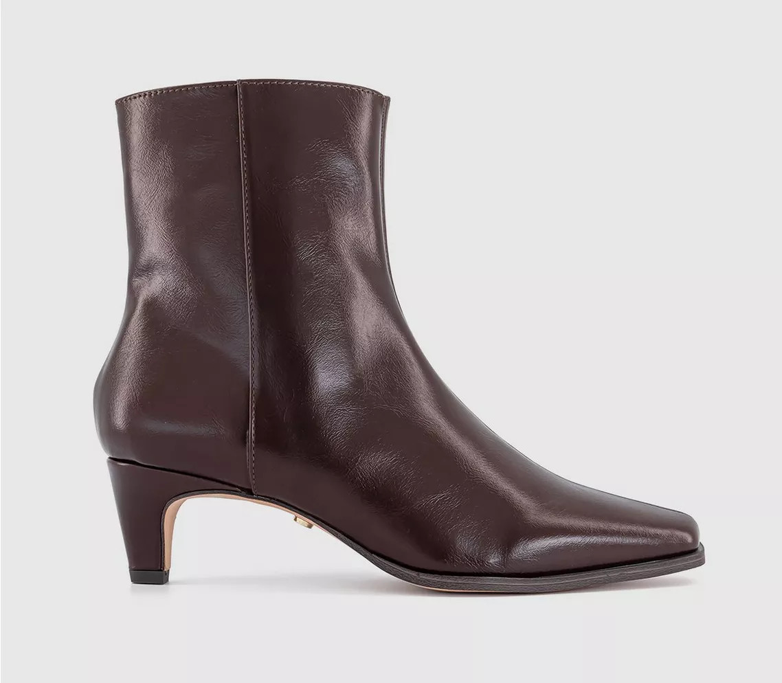 Ambition Chisel Toe Heeled Boots | Office Shoes (UK)
