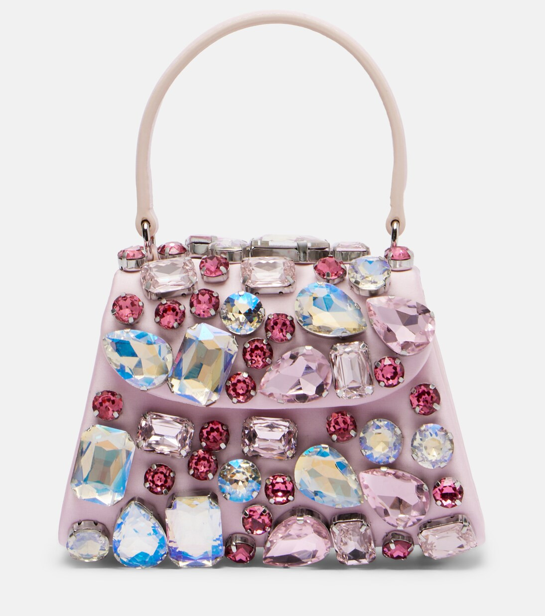 Mini embellished satin top-handle bag | Mytheresa (UK)