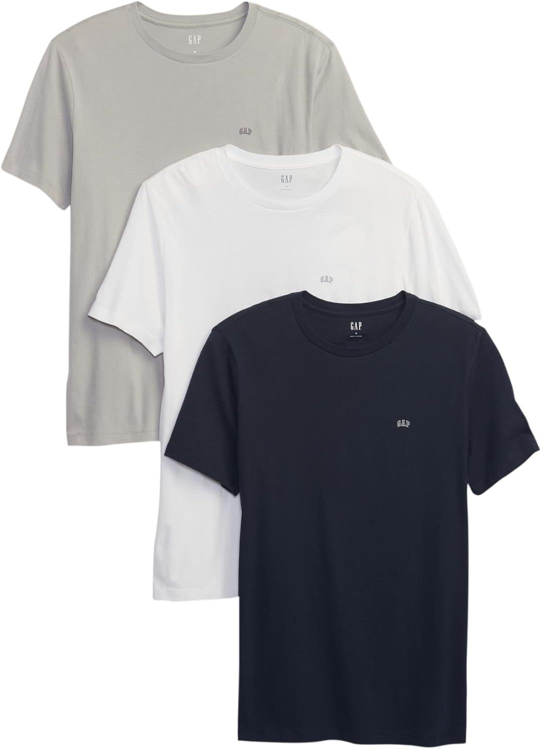 GAP Men's 3-Pack Everyday Short Sleeve Tee T-Shirt | Amazon (US)