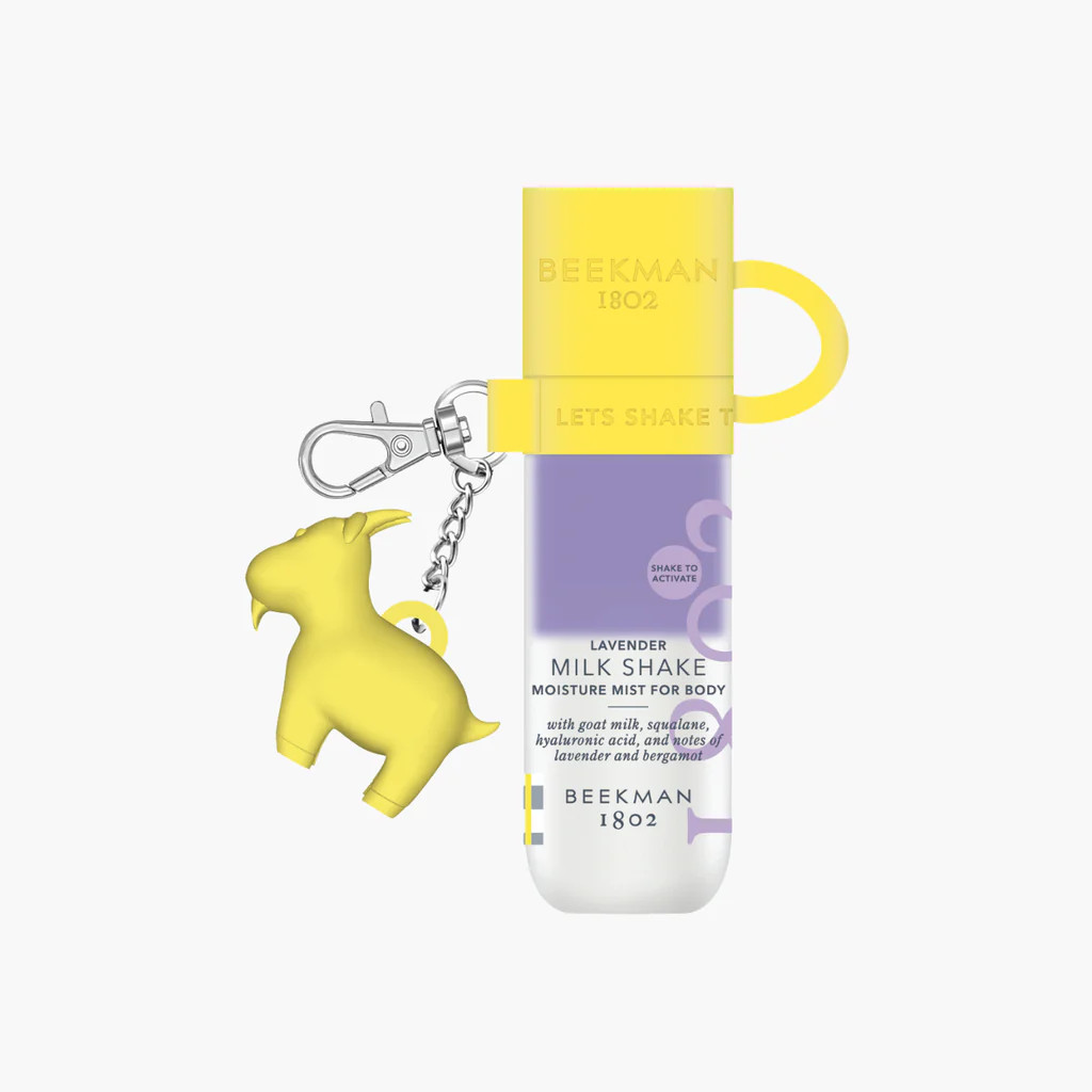 Mini Lavender Milk Shake Moisturizing Body Mist with FREE Goatie Keychain | Beekman 1802