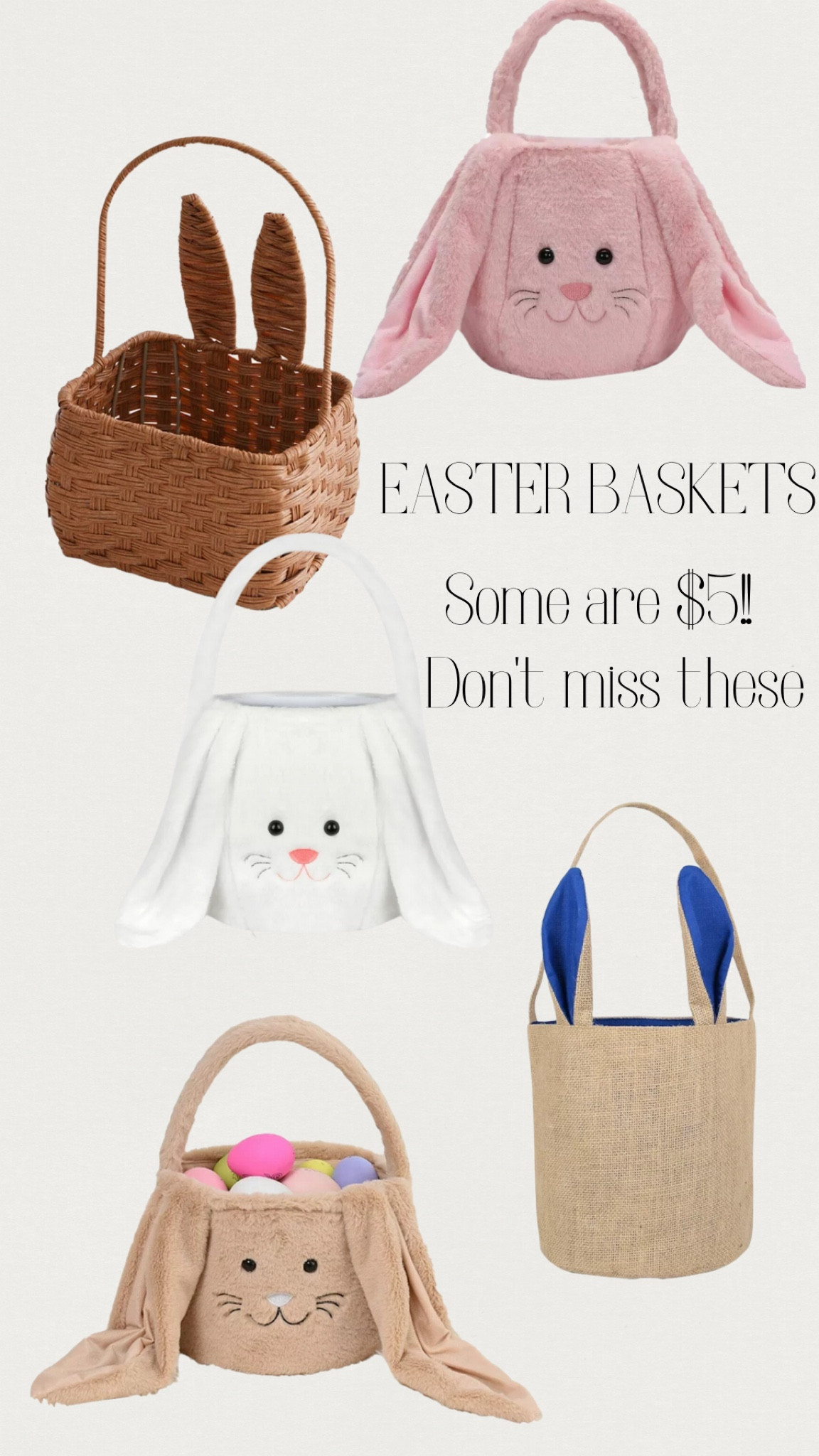 Grab these Easter baskets while you can! Some of them are only $5.00!
easter will be here before you know it 🐰

#LTKSeasonal #LTKSpringSale #LTKkids