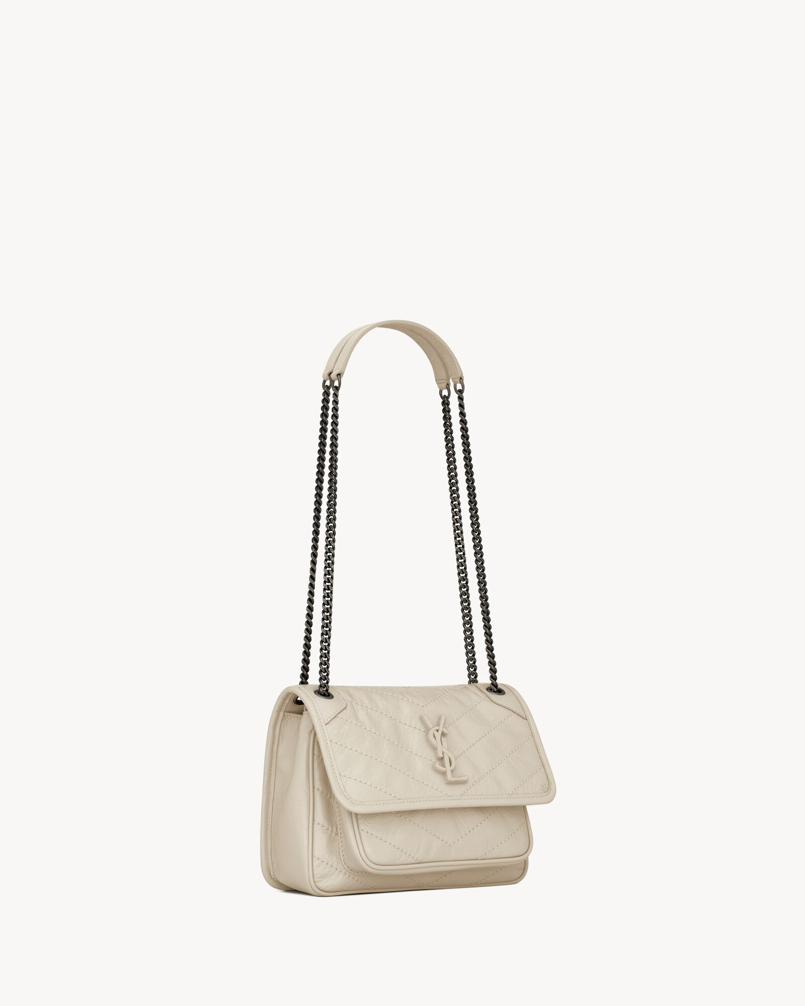 niki baby chain bag in crinkled vintage leather | Saint Laurent Inc. (Global)