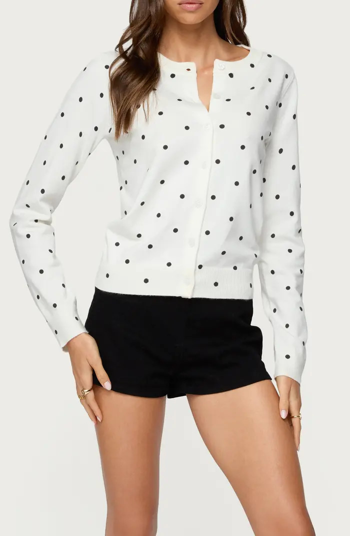 EDIKTED Shea Polka Dot Cardigan | Nordstrom | Nordstrom
