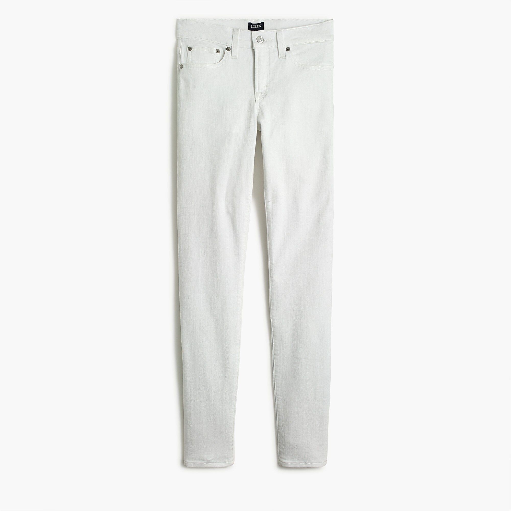 8" midrise skinny jean in white | J.Crew Factory