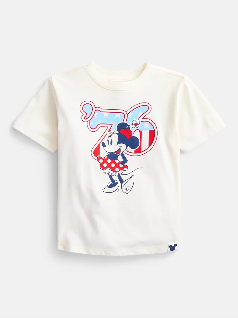 Minnie Mouse Toddler Girls 76 Graphic Tee, Sizes 12M-5T | Walmart (US)