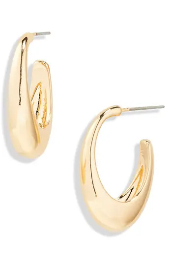 BaubleBar Long Hoop Earrings in Gold at Nordstrom Rack | Nordstrom Rack