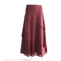 Burgundy Maxi Skirt. Bridesmaid Chiffon Evening | Etsy (US)