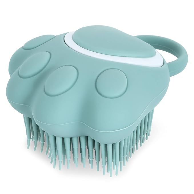 Molain Dog Cat Bath Brush Comb Silicone Rubber Dog Grooming Brush Silicone Puppy Massage Brush Ha... | Amazon (US)