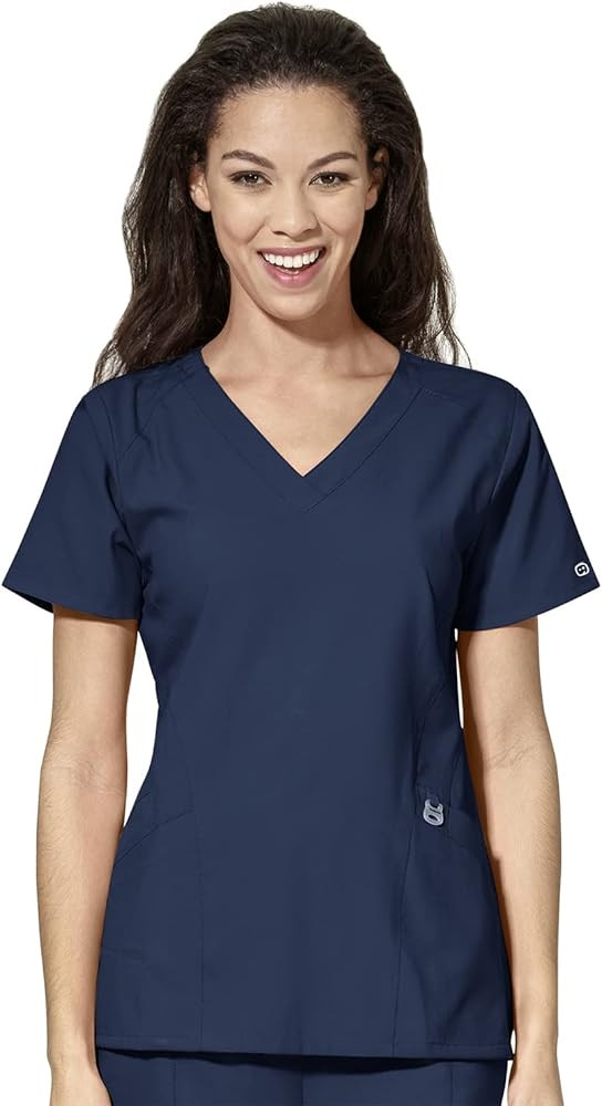 WonderWink W123 6155 Women's Stylized V-Neck Top | Amazon (US)