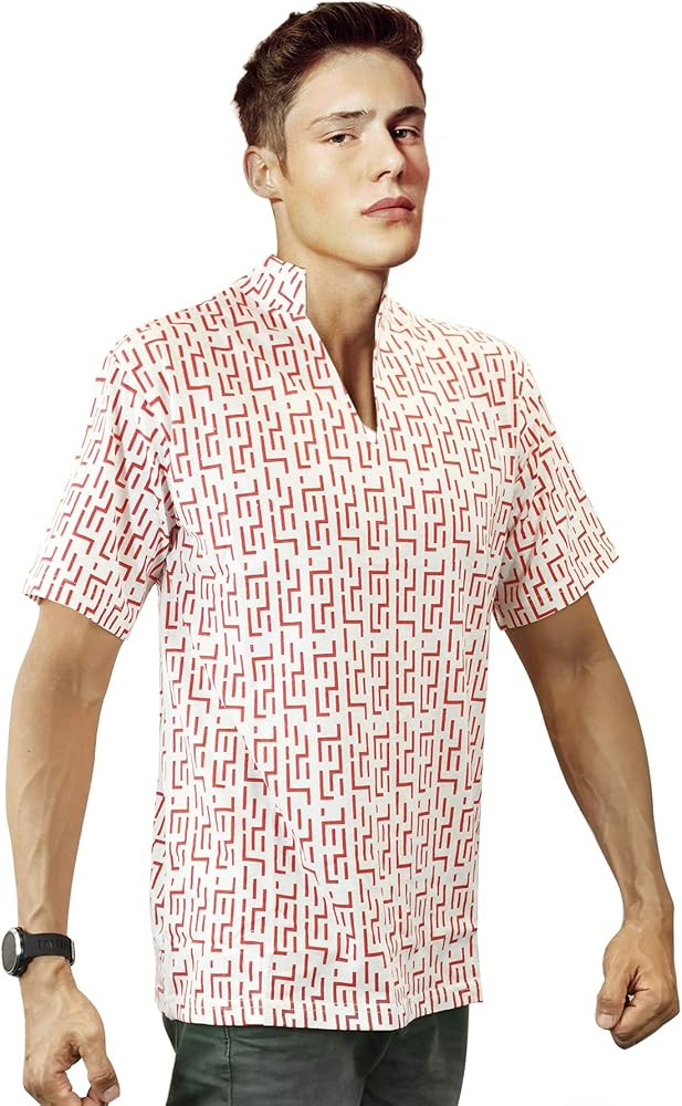 Red Pattern Fear and Loathing in Las Vegas Raoul Duke Shirt Costume | Amazon (US)