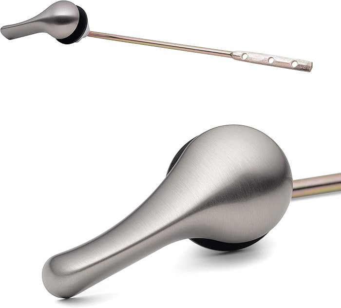 Qualihome Brushed Nickel Finish Front Mount Toilet Handle Replacement Kit, Universal Toilet Tank ... | Amazon (US)
