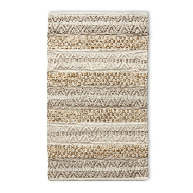 Better Homes & Gardens Neutral Chevron Accent Rug, 27" x 45" | Walmart (US)