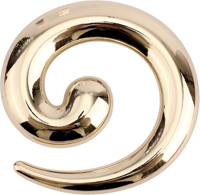 Round Snail Brooch Pin for Women & Men, Gold Chunky Twist Spiral Lapel Pin Minimalist Jewelry Gif... | Amazon (UK)