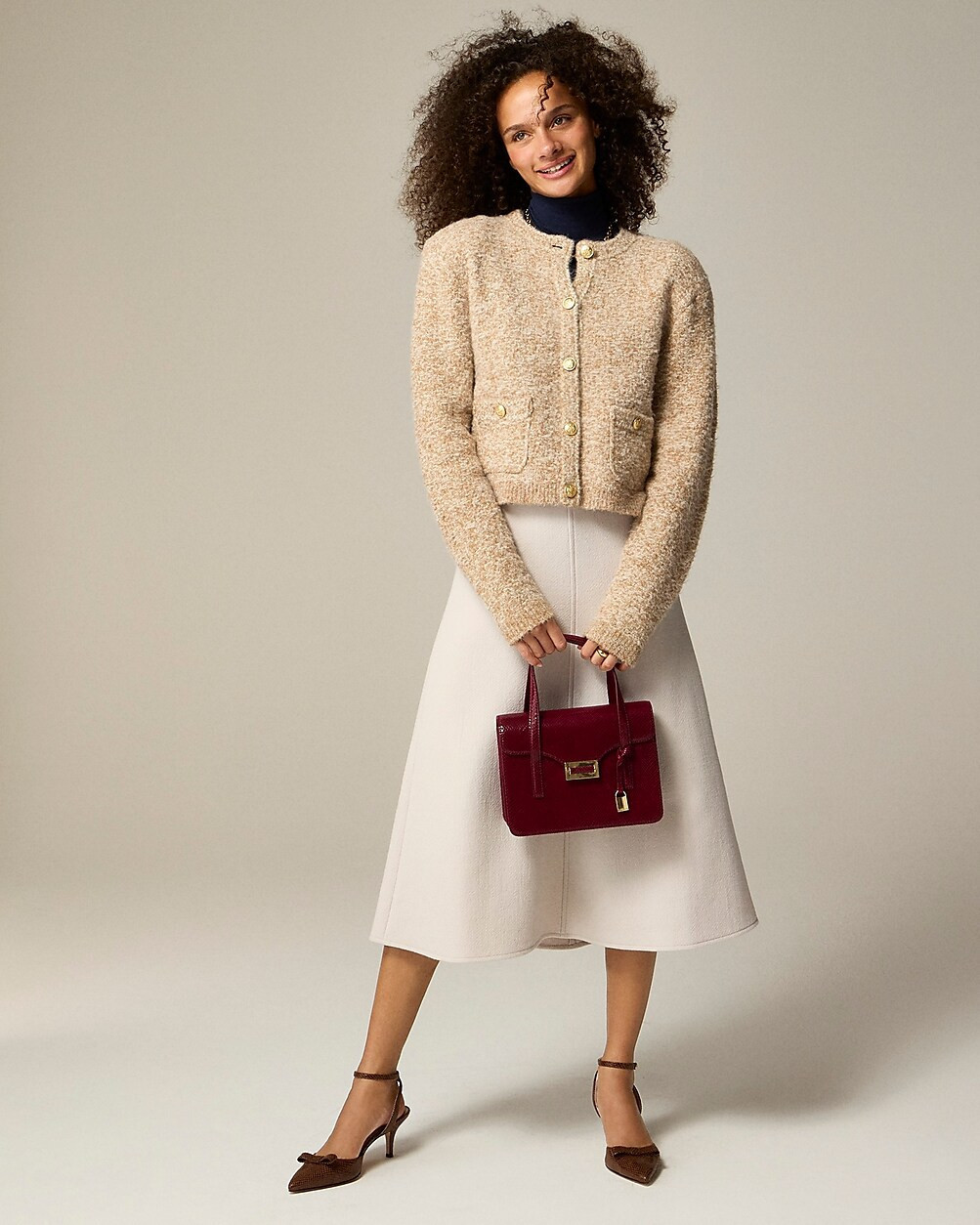 Sweater lady jacket in stretch wool blend | J. Crew US