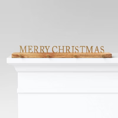Merry Christmas Stocking Holder Gold - Threshold™ | Target