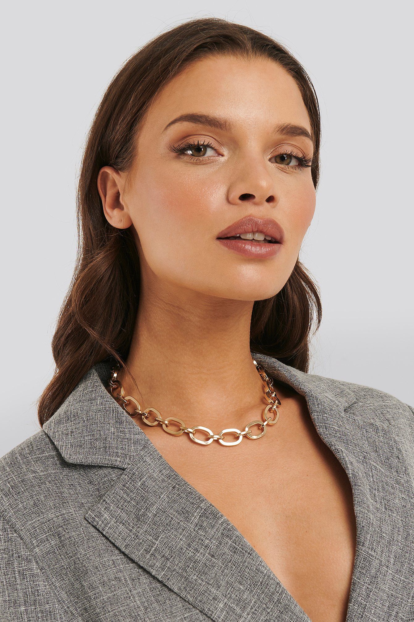 Laura Genovino Chunky Chain Necklace Gold | NA-KD DE, AT, CH