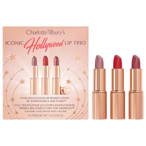 Mini Iconic Hollywood Lipstick Trio Set - Charlotte Tilbury | Sephora | Sephora (US)