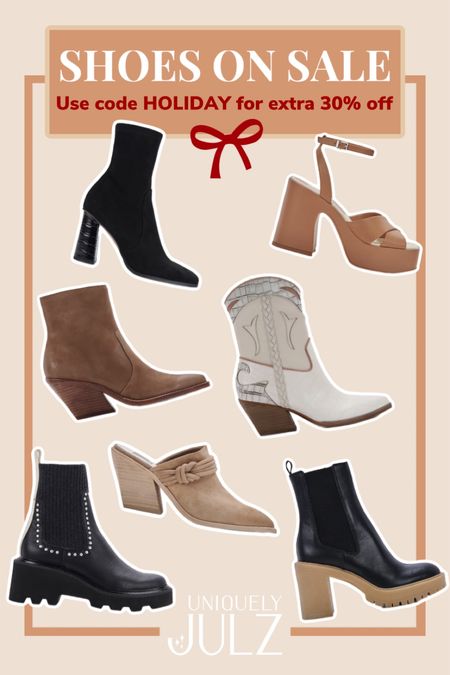Sale shoes + an additional 30% off with code HOLIDAY

Boots
Heels
Dolce vita shoes
Cowgirl boots
Black boots
Tan boots
White cowgirl boots
Platform sandals



#LTKshoecrush #LTKHoliday #LTKsalealert