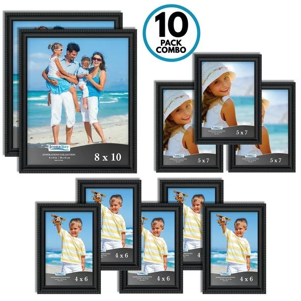 Icona Bay Gallery Frames Set, Black Picture Frames, Shabby-chic Style, 10 Pack, Inspirations Coll... | Walmart (US)