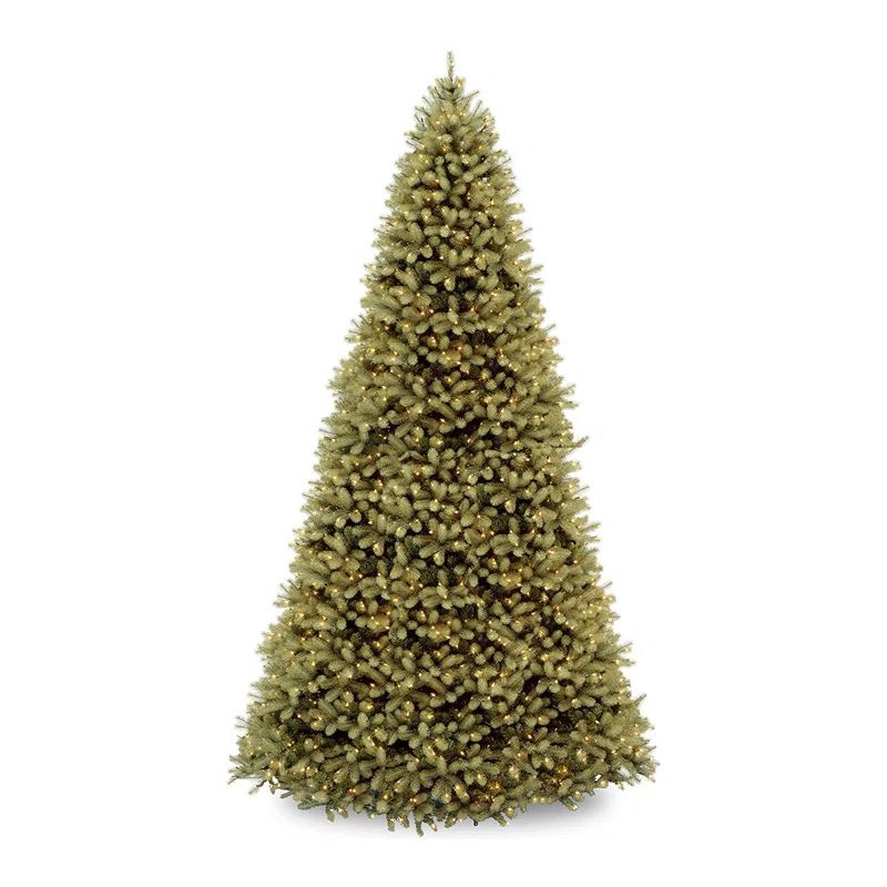Downswept Douglas Artificial Fir Christmas Tree with Lights | Wayfair North America