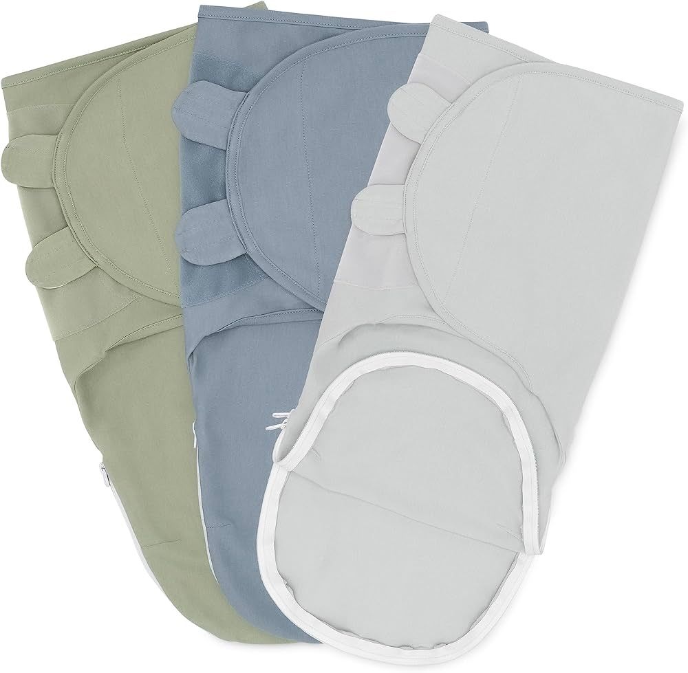 Comfy Cubs Swaddle Blankets for Baby Girl & Boy, Easy Adjustable Sleep Sack with Easy Access Zipp... | Amazon (US)