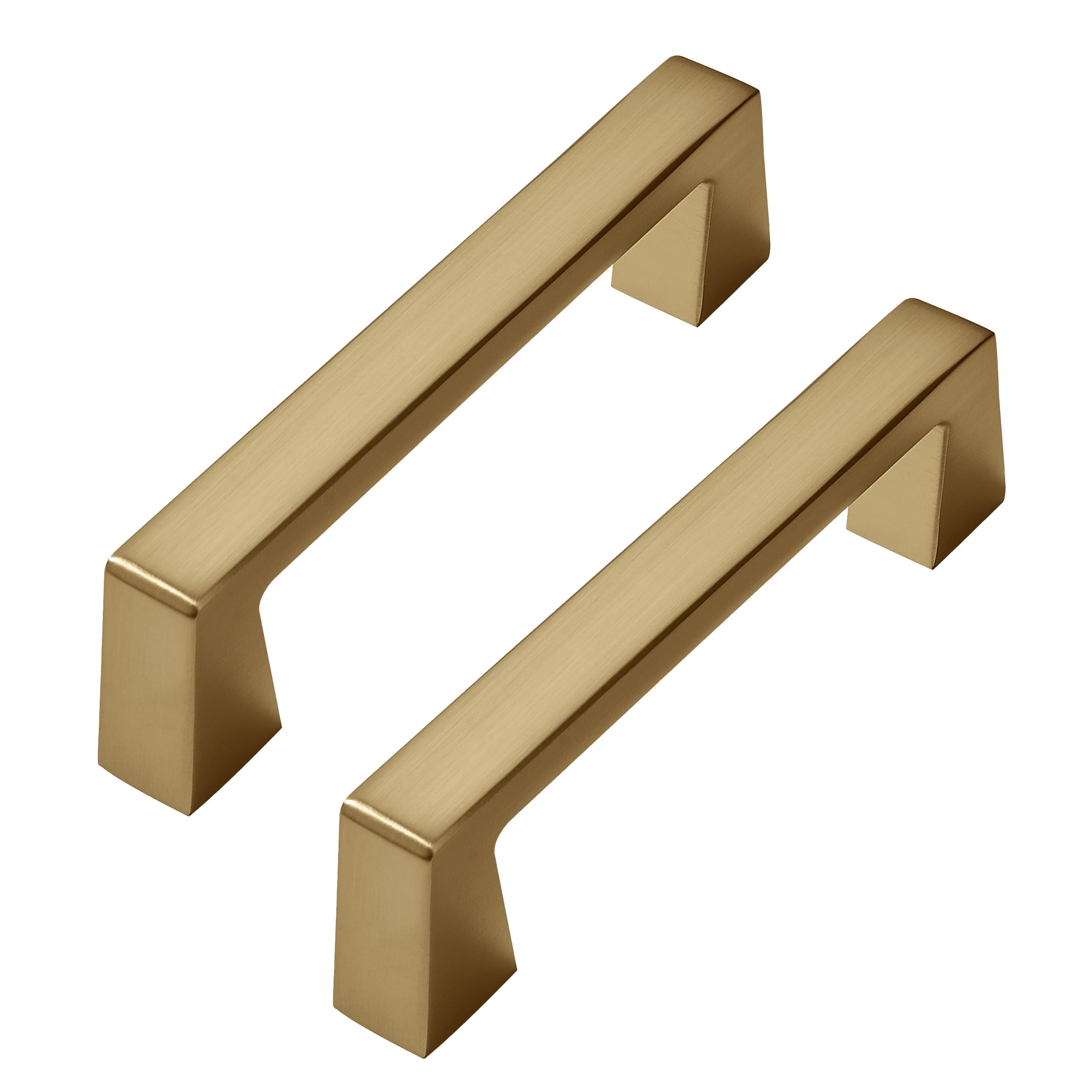 khtumeware 10 Pack Gold Cabinet Pulls Brushed Brass Cabinet Pulls - Gold Drawer Handles Modern Dr... | Amazon (US)