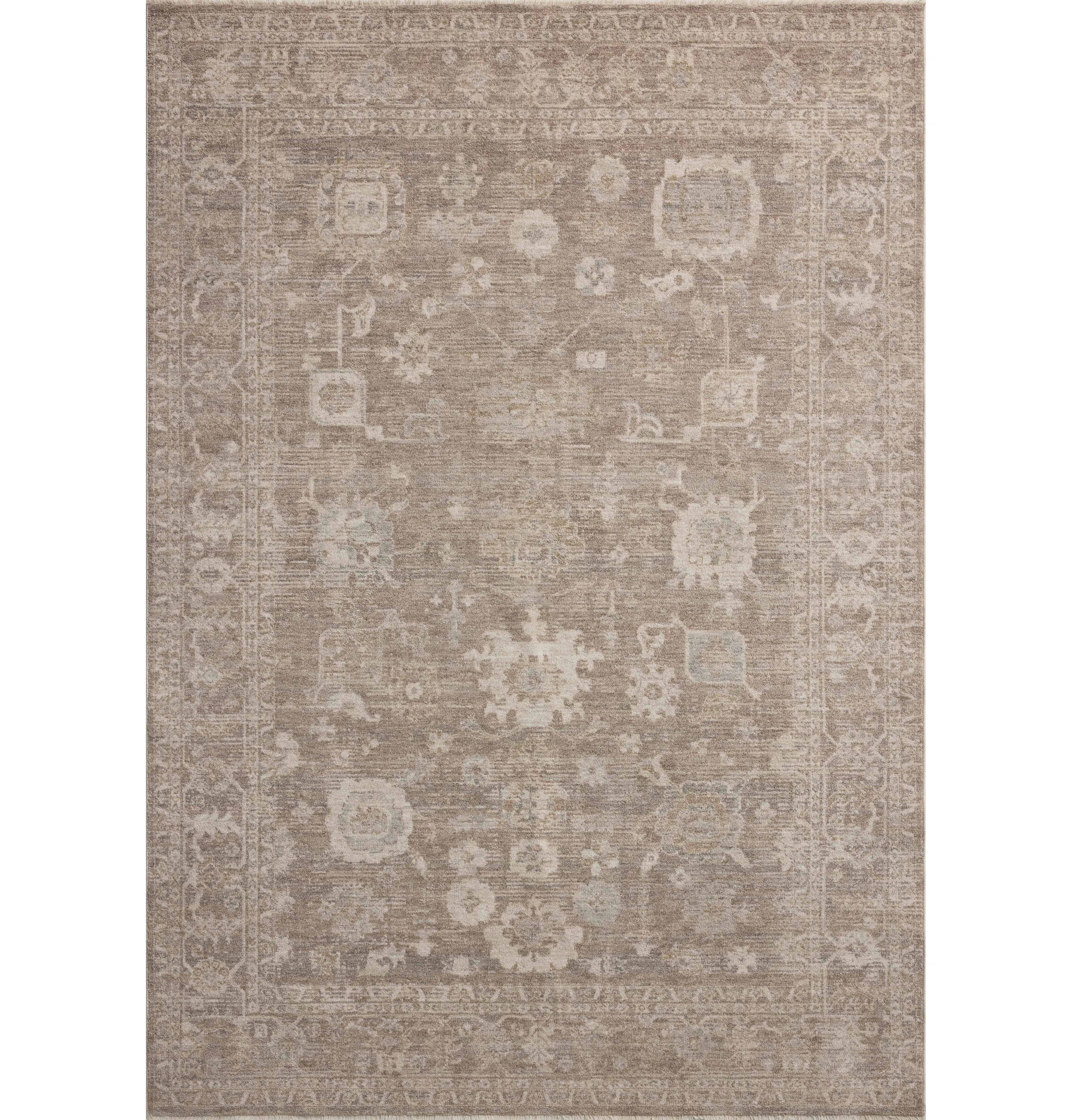 Chris Loves Julia x Loloi Louisa Taupe / Ivory Area Rug | Wayfair North America
