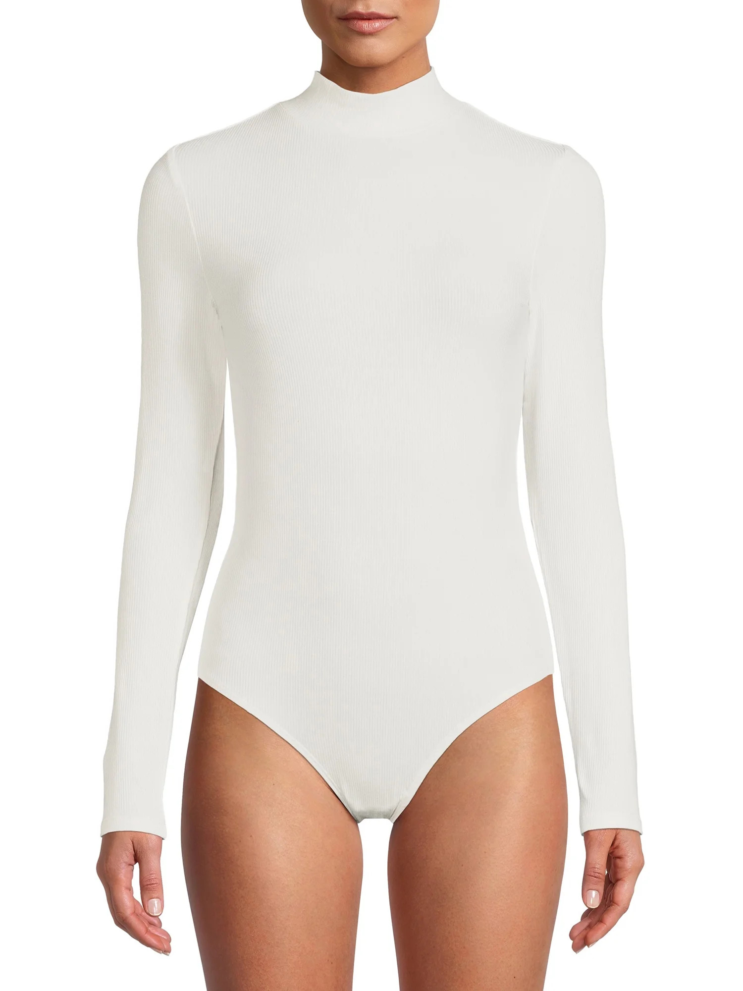 No Boundaries Juniors Mock Neck Bodysuit - Walmart.com | Walmart (US)