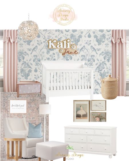 Beautiful baby girls nursery design,  pink rug, pink curtains, nursery chandelier 

#LTKHome #LTKStyleTip #LTKBump