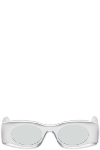 LOEWE - White & Silver Paula's Ibiza Original Sunglasses | SSENSE