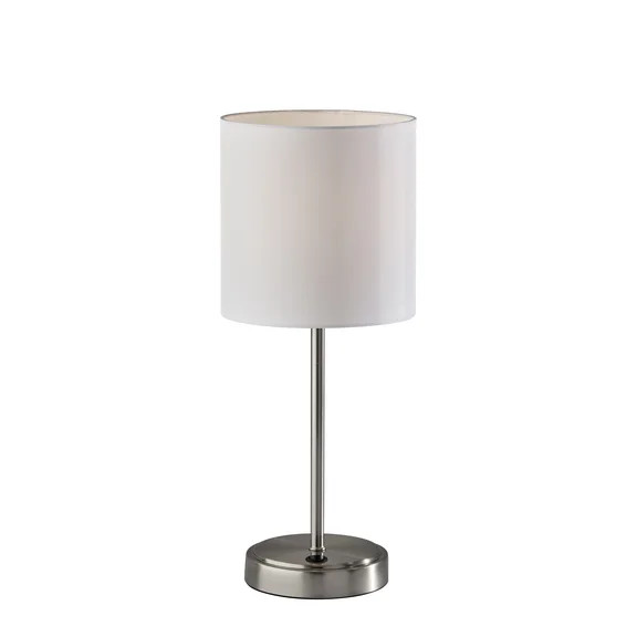 Better Homes & Gardens Cream Reactive Ceramic Table Lamp with Natural Rattan Shade, 18 in | Walmart (US)