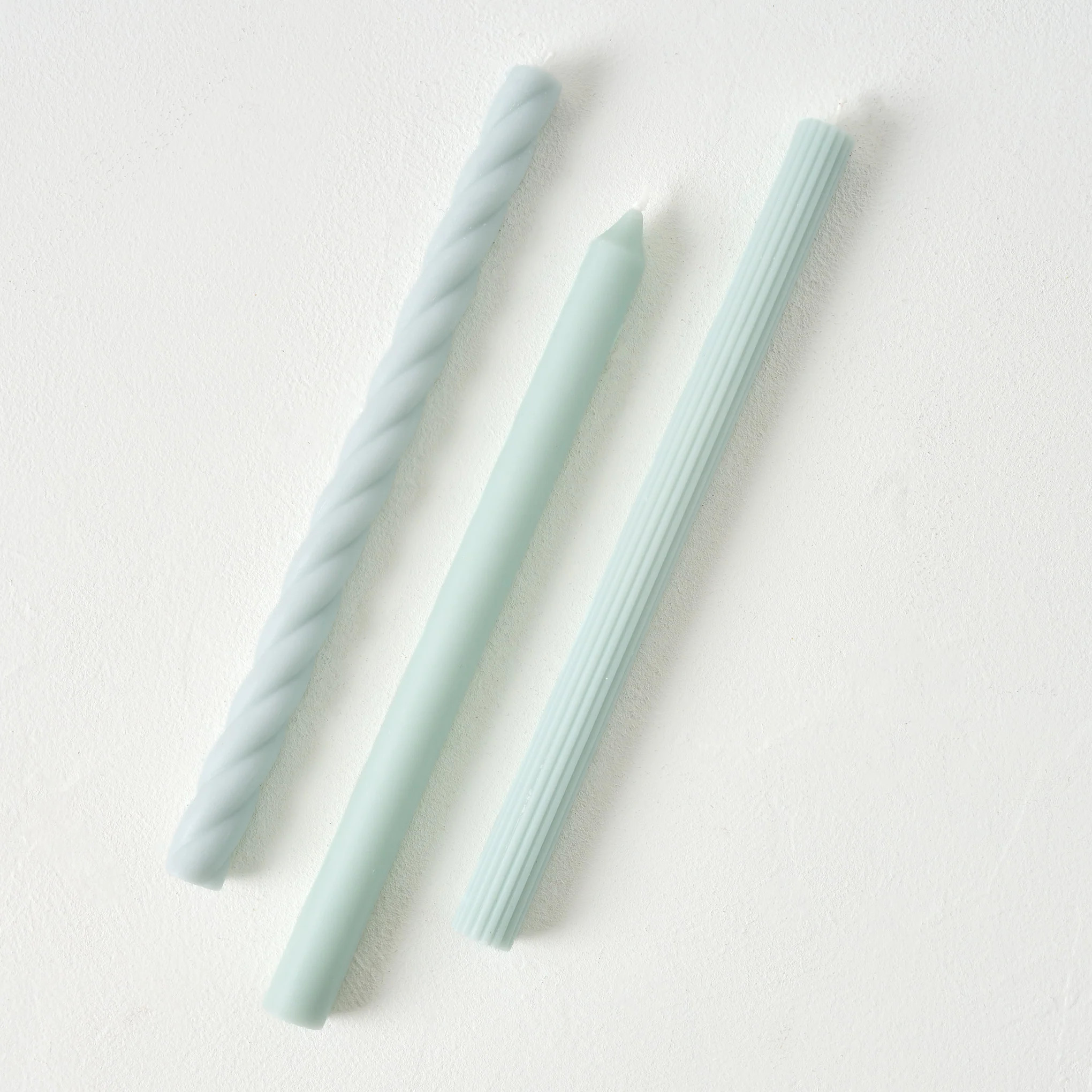Assorted Light Blue Taper Candle Set | Magnolia
