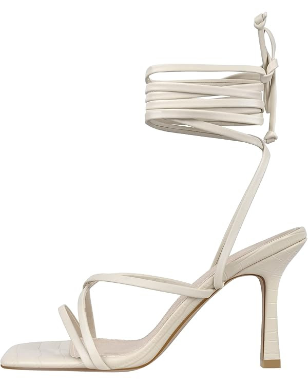 LISHAN Women's Stiletto High Heels Strappy Lace Up Sandals | Amazon (US)