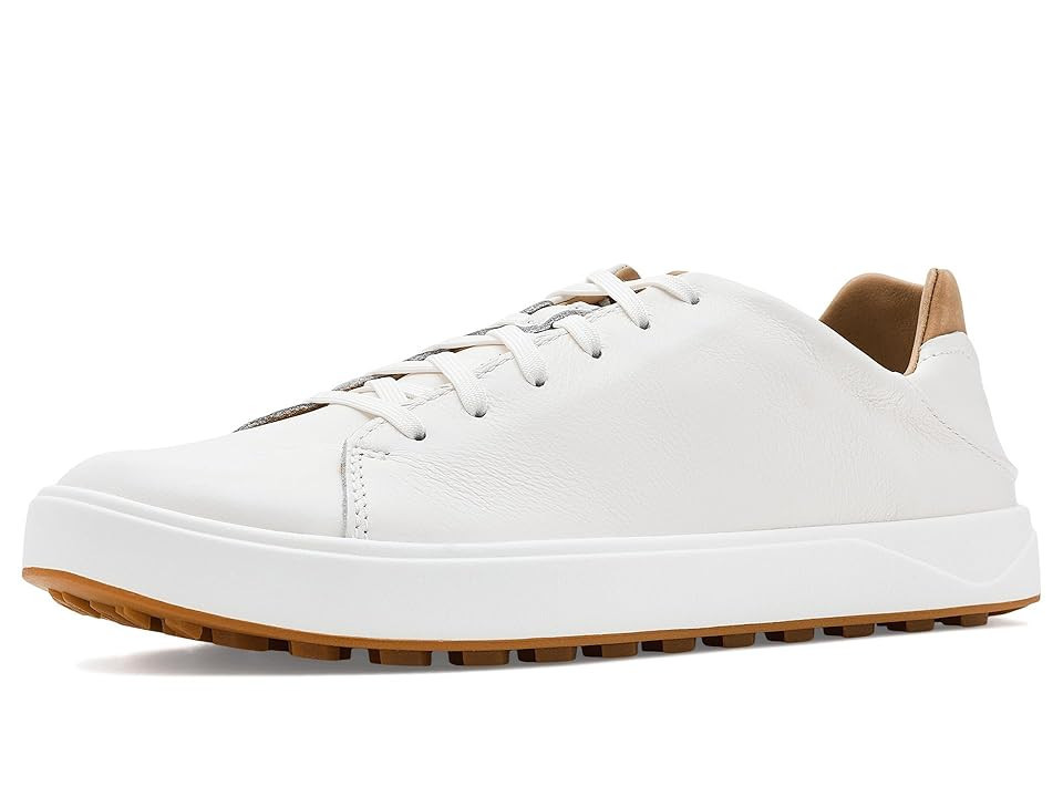 OluKai WAI'ALAE Men's Golf Shoes White/Tan : 11.5 D - Medium, Leather | Zappos