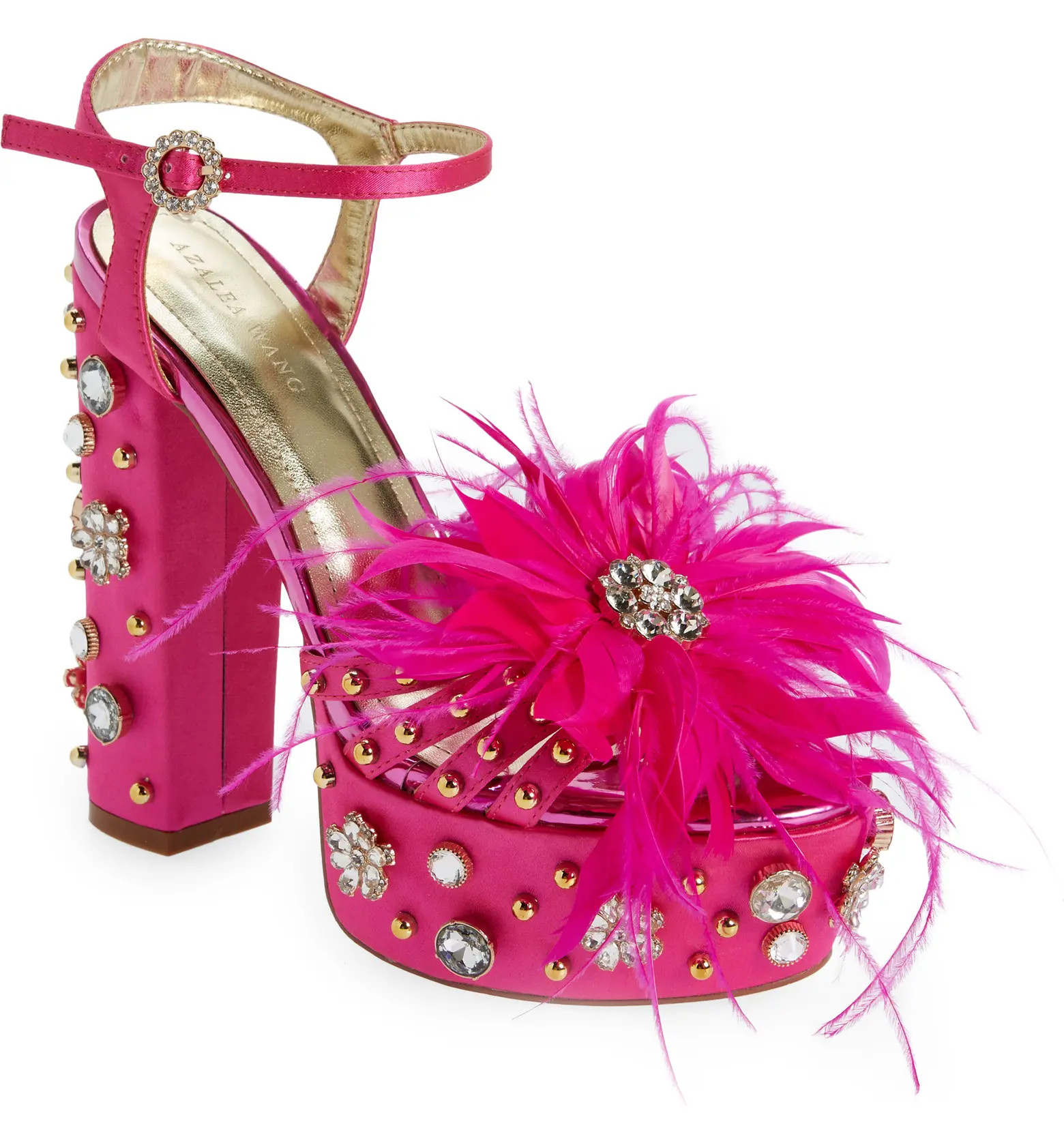 Kiki Feather Embellished Platform Sandal (Women) | Nordstrom