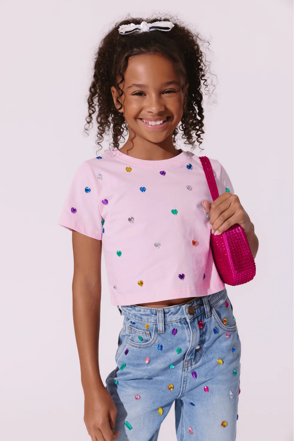 Confetti Gem Crop T-shirt | Lola + The Boys