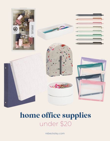 Cute home office supplies under $20 and they are all from Target!

#LTKunder50 #LTKhome #LTKFind