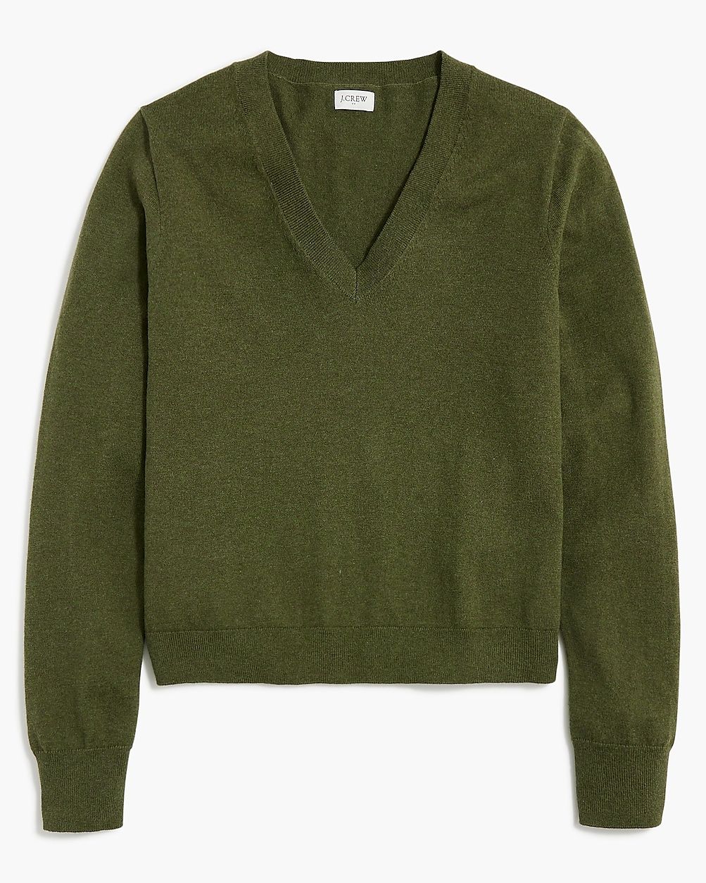 Cotton-blend V-neck sweater | J.Crew Factory