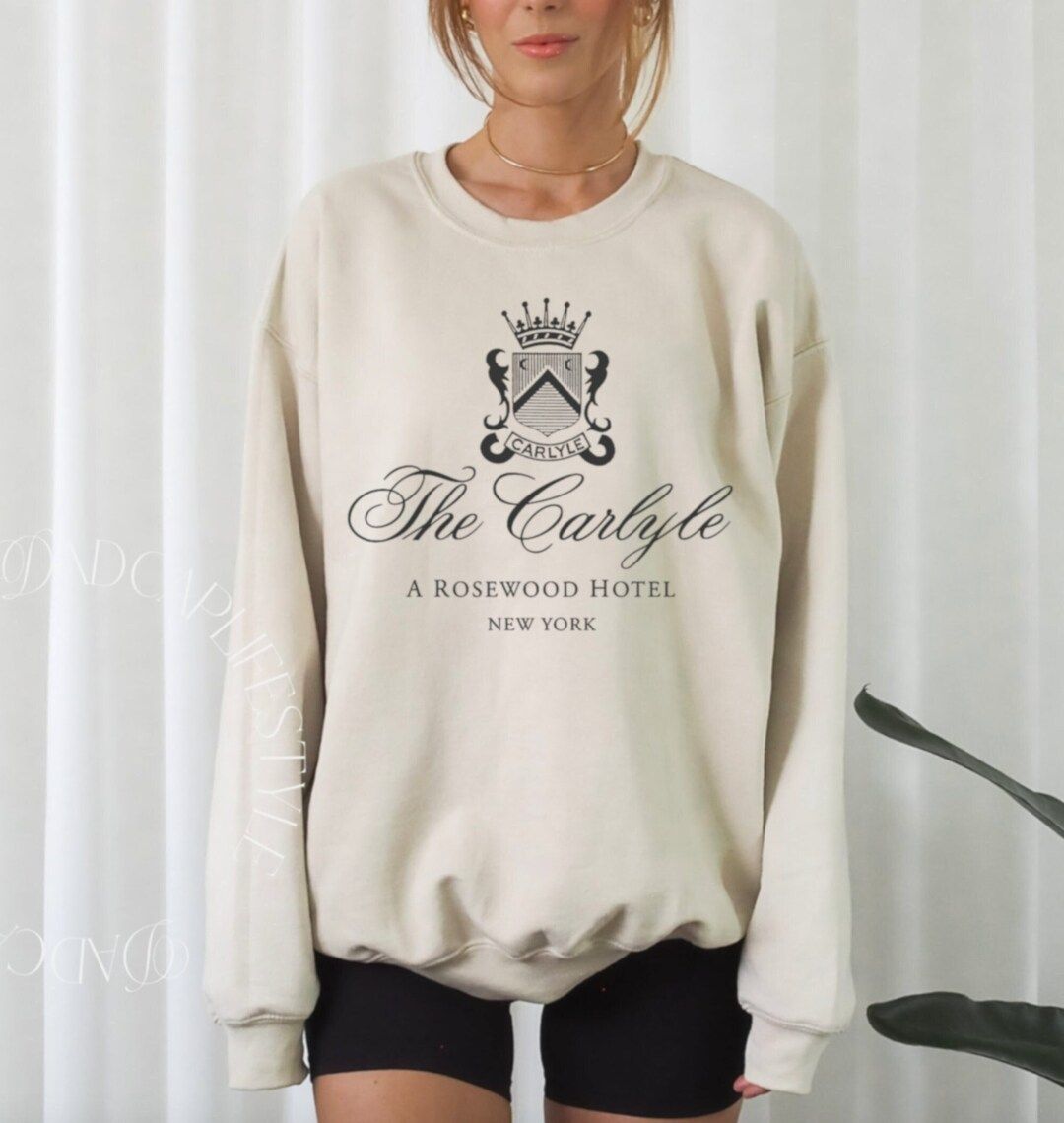 The Carlyle Hotel New York City Sweatshirt 90s Vintage Style Y2K Aesthetic Sweatshirt Sporty Rich... | Etsy (US)