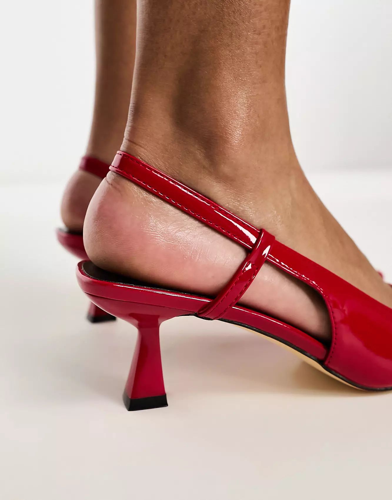 Glamorous slingback mid stiletto heels in red patent | ASOS | ASOS (Global)