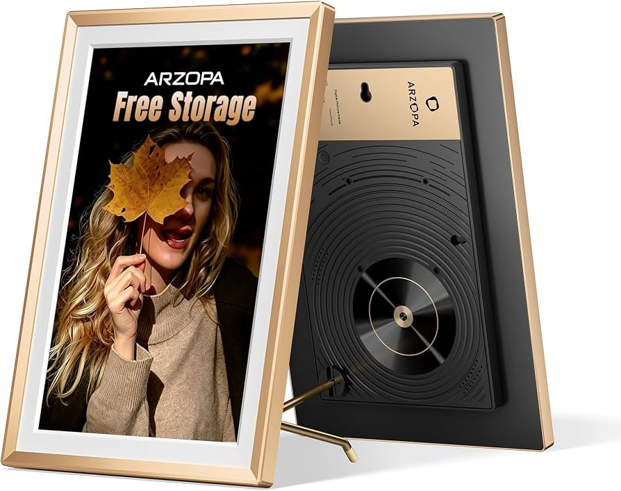 ARZOPA Metal Digital Picture Frame 14 Inch Free Cloud Storage Touchscreen | Amazon (US)
