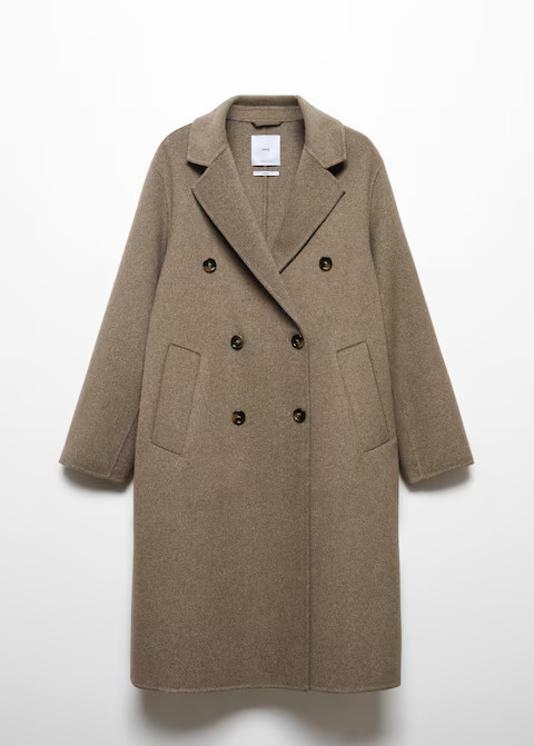 Handmade oversized wool coat -  Women | Mango USA | MANGO (US)